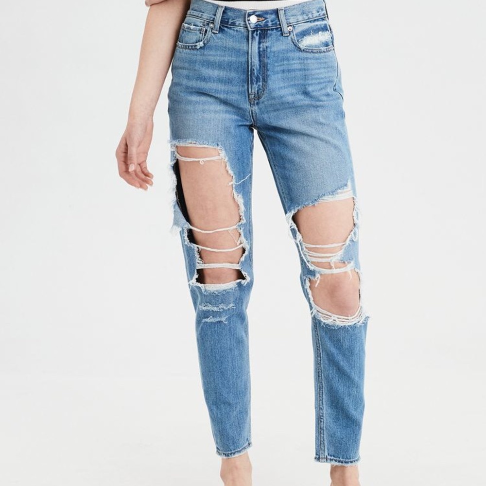 american eagle mom jeans